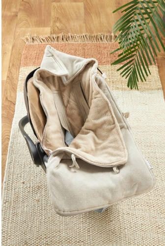 Meyco voetenzak Knit Basic sand melange Beige | Voetenzak van - Foto 4