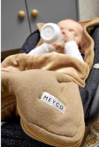 Meyco voetenzak Knit basic taupe Bruin | Voetenzak van - Foto 4