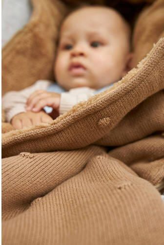 Meyco voetenzak Mini Knots groep 0 3 5 punts Toffee Bruin - Foto 3