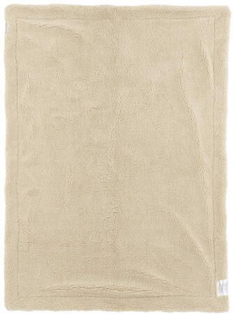Meyco wiegdeken wafel teddy sand Babydeken Beige Effen