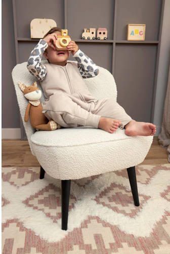Meyco winter slaapoverall jumper Slub greige Babyslaapzak Grijs Effen 104