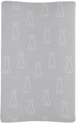 Meyco X Mrs. Keizer aankleedkussenhoes Rabbit silver Zilver Dierenprint - Foto 4
