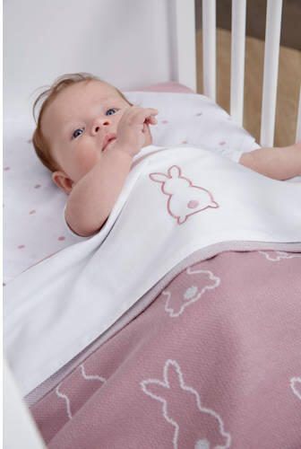 Meyco X Mrs. Keizer baby wiegdeken Rabbit 75x100 cm lilac Babydeken Paars - Foto 4