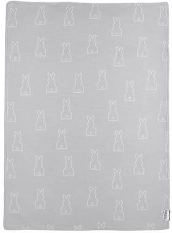 Meyco X Mrs. Keizer baby wiegdeken velvet Rabbit 75x100 silver Babydeken Zilver - Foto 2
