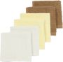 Meyco Basic Badstof monddoekje 30x30 cm set van 6 Offwhite Soft Yellow Toffee Monddoekjes Ecru - Thumbnail 1