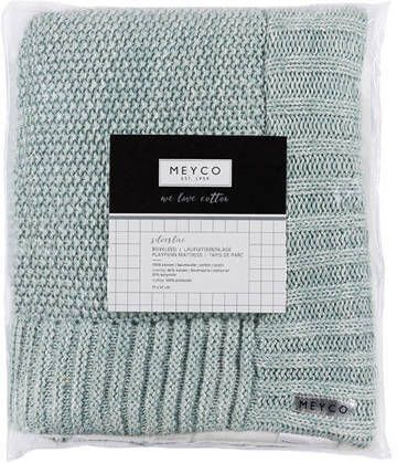 Meyco Silverline Relief Mixed boxkleed 77x97 cm groen