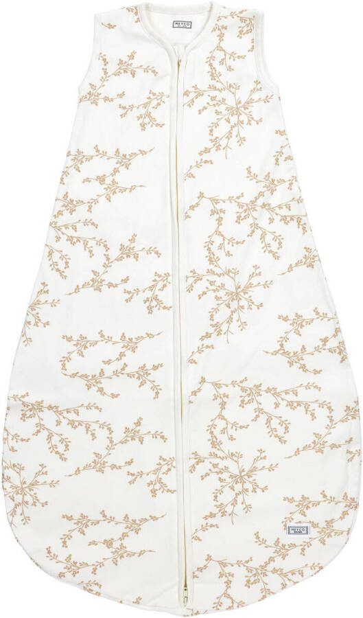 Meyco zomerslaapzak Branches sand Babyslaapzak Beige Blad 110 - Foto 3