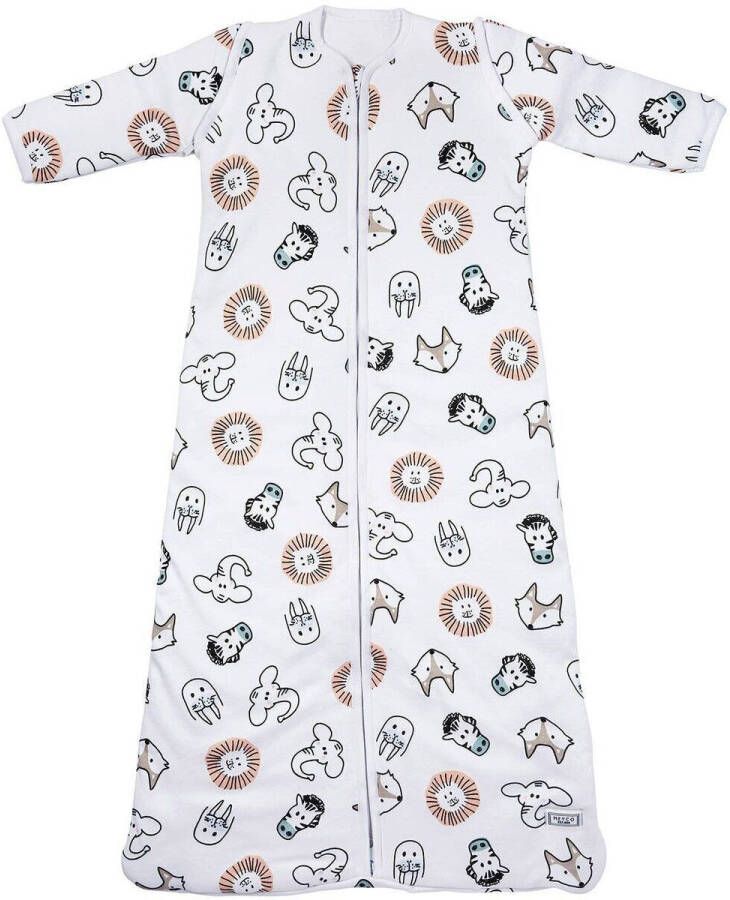 Meyco Animal baby slaapzak winter 110 cm Babyslaapzak Wit - Foto 2