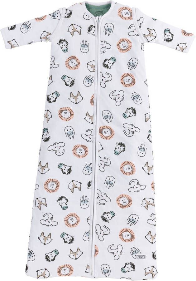 Meyco 4-seizoenen babyslaapzak Animal multi stone green Groen Dierenprint - Foto 2