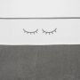 Meyco Sleepy eyes ledikantlaken 100x150 cm grijs Babylaken - Thumbnail 2