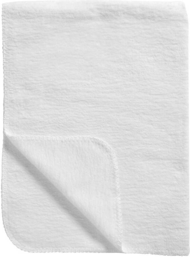 Meyco Uni wiegdeken 75x100 cm wit Babydeken | Babydeken van - Foto 2