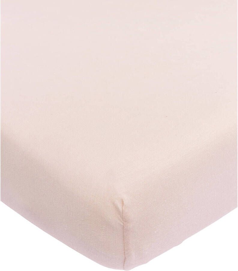 Meyco katoenen jersey wieg hoeslaken 40x80 90 cm Soft Pink Roze Effen - Foto 3