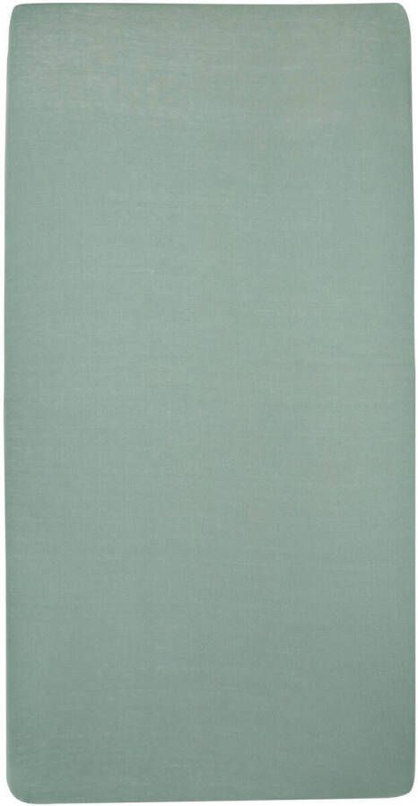 Meyco jersey hoeslaken wieg 40x80 90 cm Groen | Hoeslaken van - Foto 3