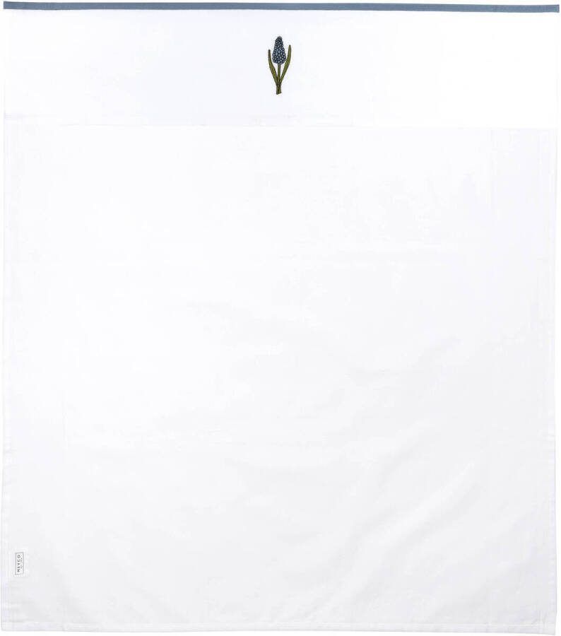 Meyco baby wieglaken 75x100 cm wit Blue grapes Babylaken