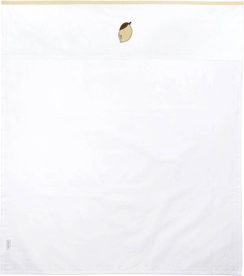Meyco baby wieglaken 75x100 cm Lemon Babylaken Wit All over print