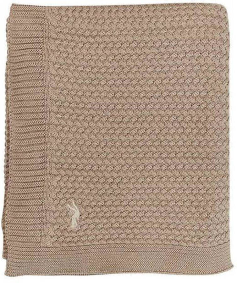 Mies & Co baby ledikantdeken soft knitted 110x140 cm dune Babydeken Beige - Foto 3