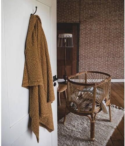 Mies & Co baby ledikantdeken Honeycomb 110x140 cm Bronze mist Babydeken Bruin - Foto 4