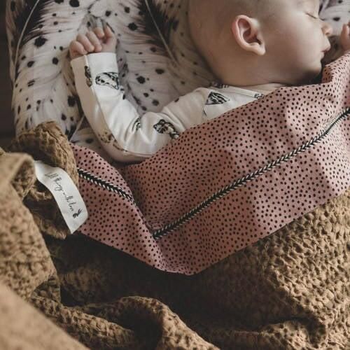 Mies & Co baby wiegdeken Honeycomb 70x100 cm Bronze mist Babydeken Bruin - Foto 4