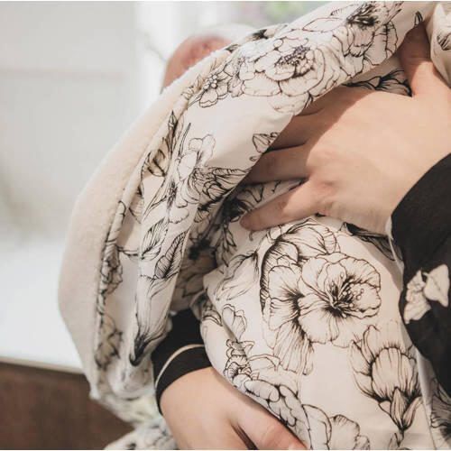 Mies & Co baby wiegdeken soft teddy Bumble love 70x100 cm Babydeken Wit - Foto 4