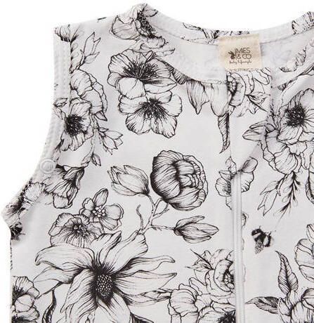 Mies & Co baby zomer slaapzak Bumble Love Babyslaapzak Wit Bloe - Foto 4
