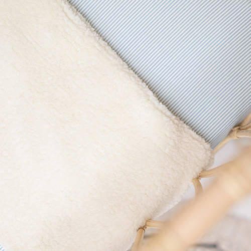 Mies & Co Stretchkatoen wieg hoeslaken Classic no. 1 40x80 cm Blauw Streep - Foto 2