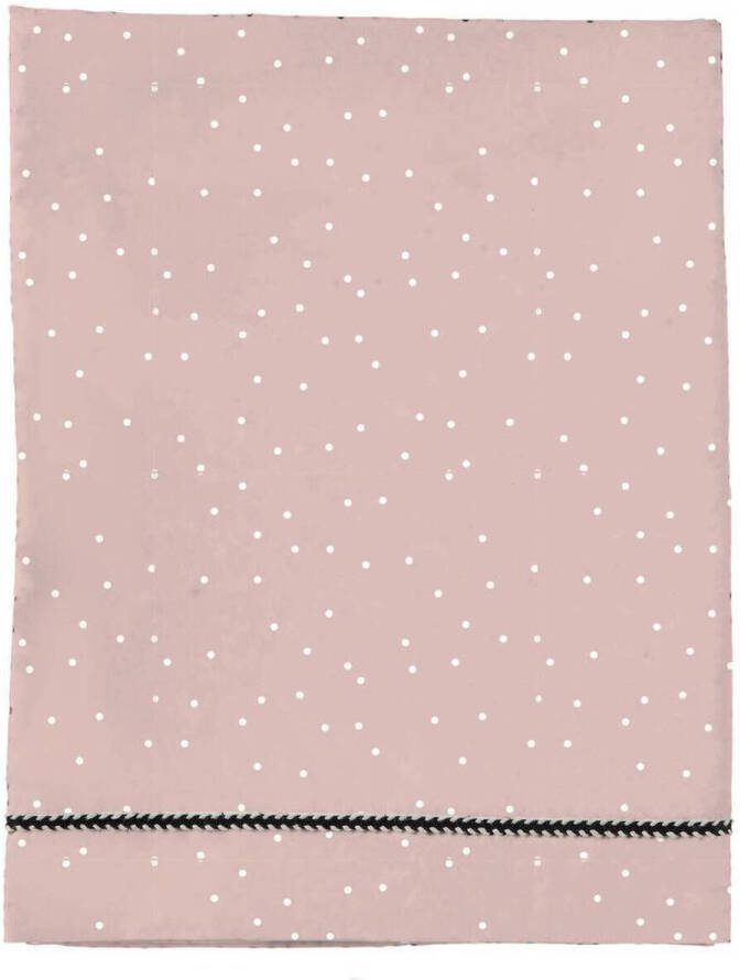 Mies & Co Adorable Dot baby wieglaken 80x100 cm roze wit Babylaken Stip
