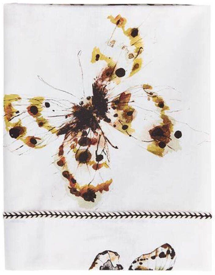 Mies & Co baby wieglaken Fika butterfly 80x100 cm Babylaken Wit Dierenprint - Foto 3