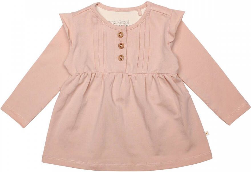 Moodstreet Petit baby sweatjurk Polly met biologisch katoen lichtroze