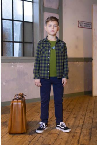 Moodstreet geruit overhemd groen Jongens Katoen Klassieke kraag Ruit 110 116 - Foto 3