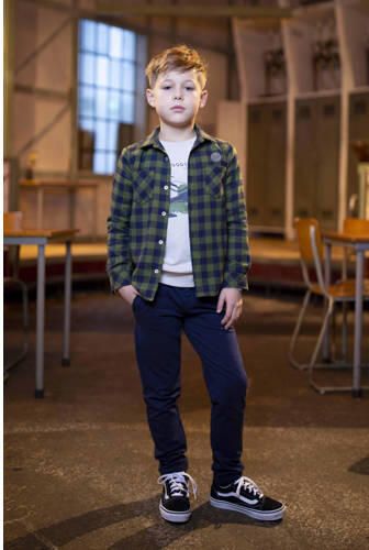 Moodstreet geruit overhemd groen Jongens Katoen Klassieke kraag Ruit 110 116 - Foto 2