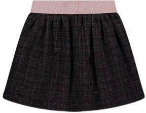 Moodstreet geruite rok zwart roze Meisjes Polyester Ruit 110 116