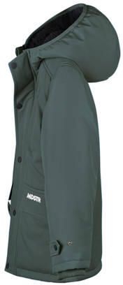 Moodstreet gewatteerde winterjas Jason donkergroen Jongens Polyester Capuchon 158 164 - Foto 3