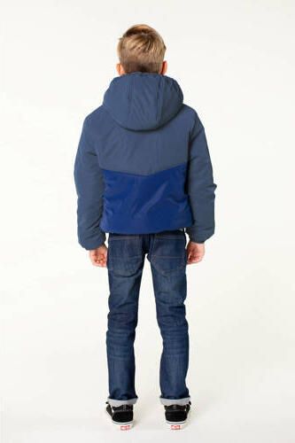 Moodstreet gewatteerde winterjas Jimmy donkerblauw Jongens Polyester Capuchon 158 164 - Foto 2
