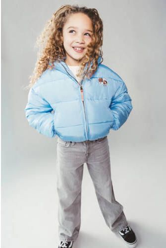 Moodstreet gewatteerde winterjas lichtblauw Meisjes Polyamide Capuchon - Foto 5