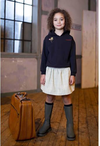 Moodstreet hoodie met printopdruk zwart Sweater Meisjes Katoen Capuchon 146 152 - Foto 2