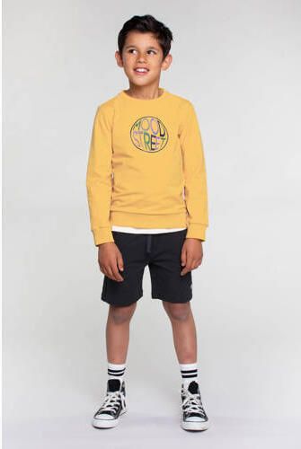 Moodstreet regular fit sweatshort zwart Korte broek Effen 110 116 - Foto 3