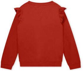 Moodstreet sweater met printopdruk 261 redwood Rood Meisjes Katoen (duurzaam) Ronde hals 98 104 - Foto 2
