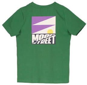 Moodstreet T-shirt met backprint donkergroen Jongens Stretchkatoen Ronde hals 110 116 - Foto 3