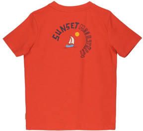 Moodstreet T-shirt met backprint felrood Jongens Stretchkatoen Ronde hals 134 140 - Foto 3