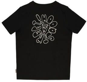 Moodstreet T-shirt met backprint zwart Jongens Stretchkatoen Ronde hals 110 116
