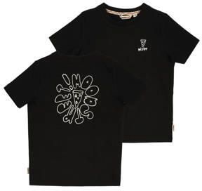 Moodstreet T-shirt met backprint zwart Jongens Stretchkatoen Ronde hals 110 116 - Foto 3