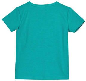 Moodstreet T-shirt met tekst turquoise Blauw Meisjes Stretchkatoen Ronde hals 110 116 - Foto 3