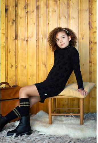 Moodstreet T-shirtjurk met all over print 099 black Zwart Meisjes Katoen (duurzaam) Ronde hals 86 92 - Foto 2