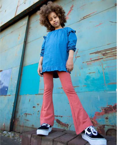 Moodstreet top blauw Meisjes Katoen Ronde hals Effen 110-116 - Foto 2