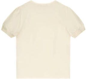 Moodstreet top offwhite Wit Meisjes Stretchkatoen Ronde hals Effen 110 116 - Foto 2