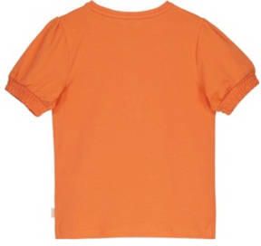 Moodstreet top oranje Meisjes Stretchkatoen Ronde hals Effen 110 116 - Foto 2