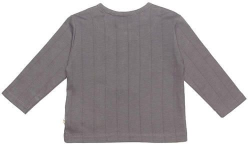Moodstreet Petit baby gestreepte longsleeve Jules van katoen grijs Streep 50 56 - Foto 3