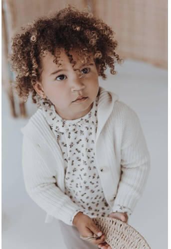 Moodstreet Petit vest Benji offwhite Ecru Meisjes Polyester Capuchon Effen 86 92 - Foto 3
