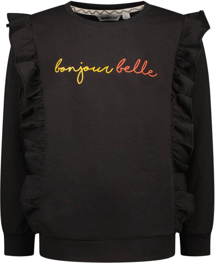 MOODSTREET Meisjes Truien & Vesten M208-5343 Zwart - Foto 4