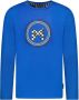 Moodstreet longsleeve met printopdruk blauw - Thumbnail 1